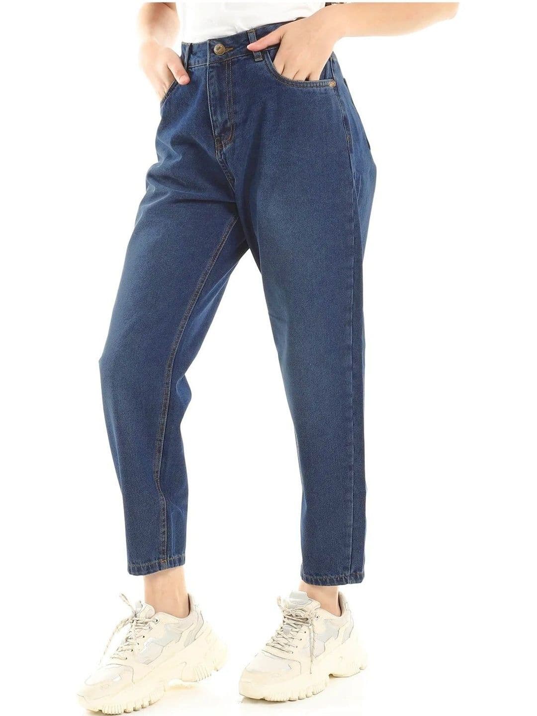 Mast & Harbour Women Loose Regular Fit Mid-Rise Jeans - view 1