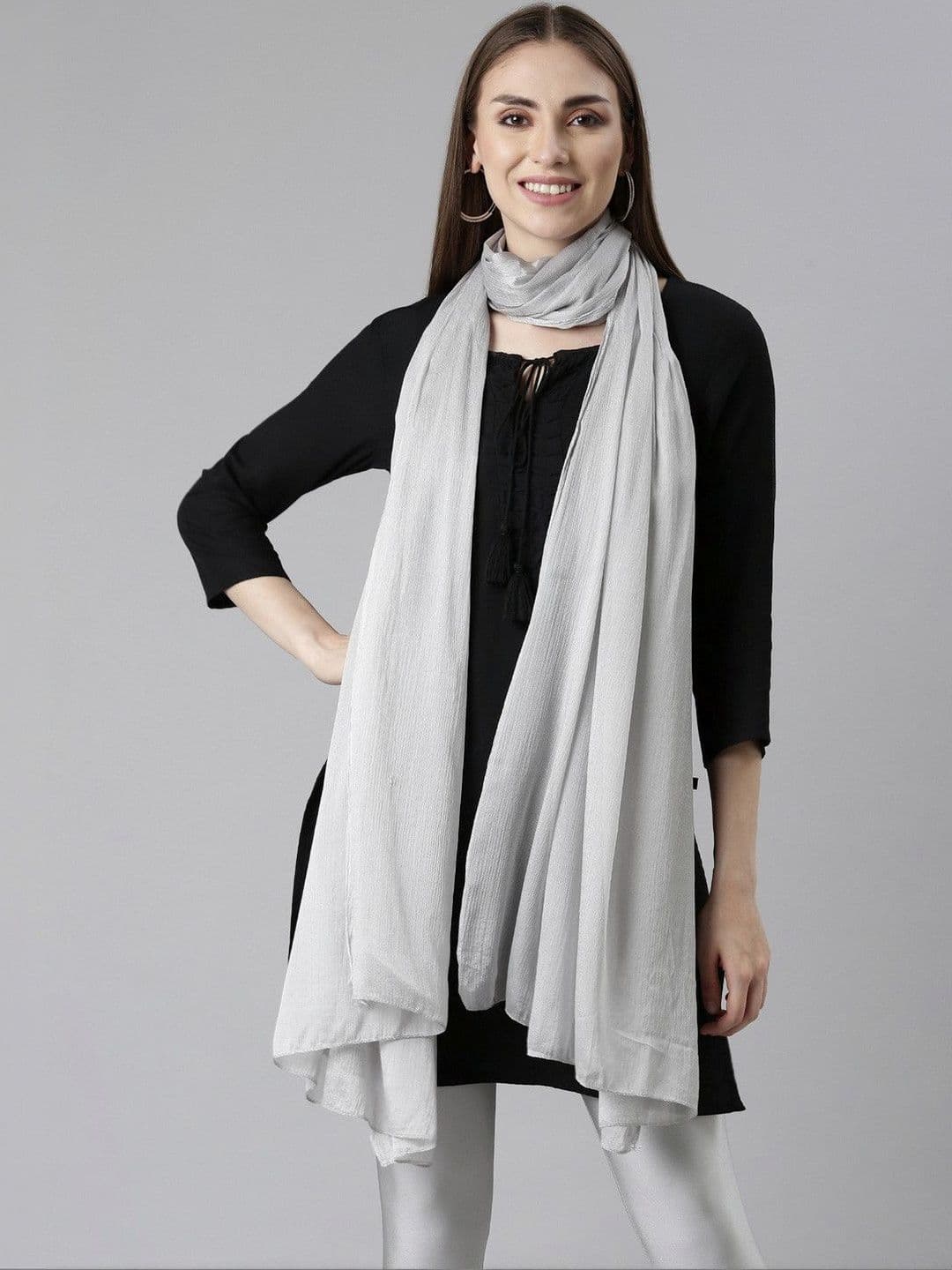 TWIN BIRDS Women Lightweight Nylon Shimmer Shawl - view 1