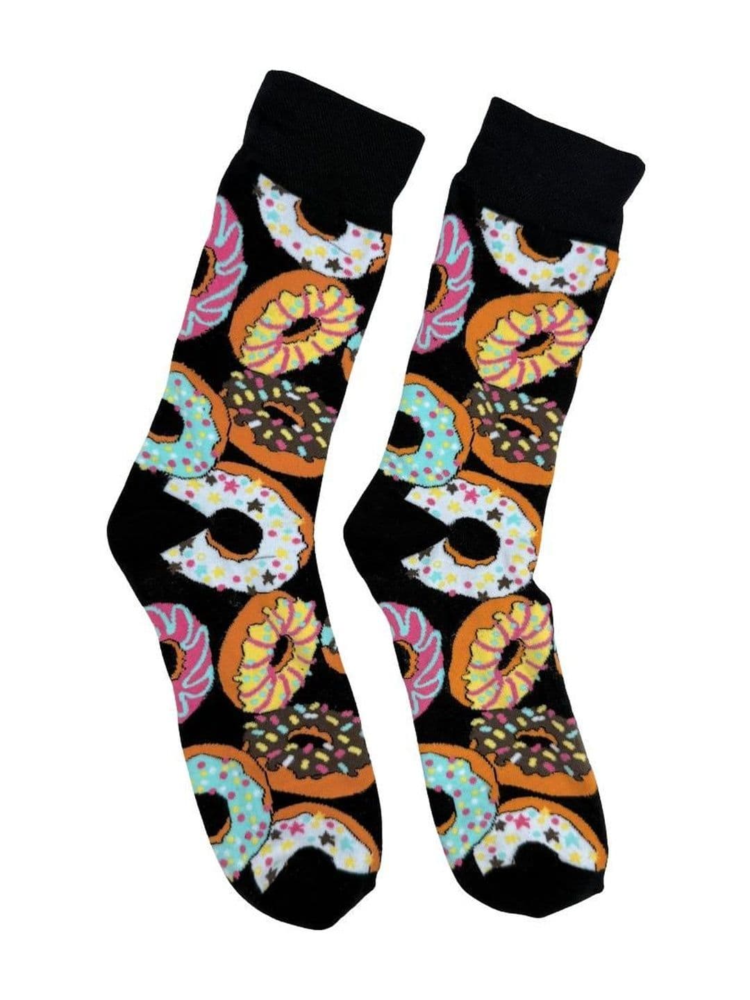 The Tie Hub Printed Cotton Calf Length Socks - view 1