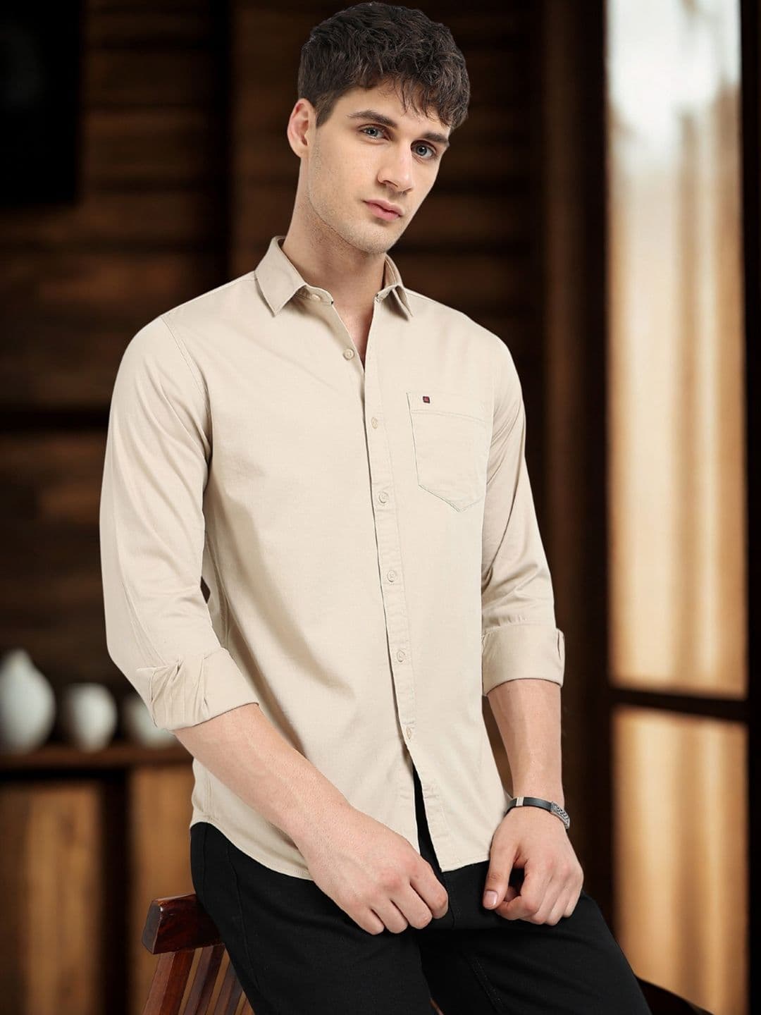 COOL COLORS Men Slim Fit Casual Shirt - view 1