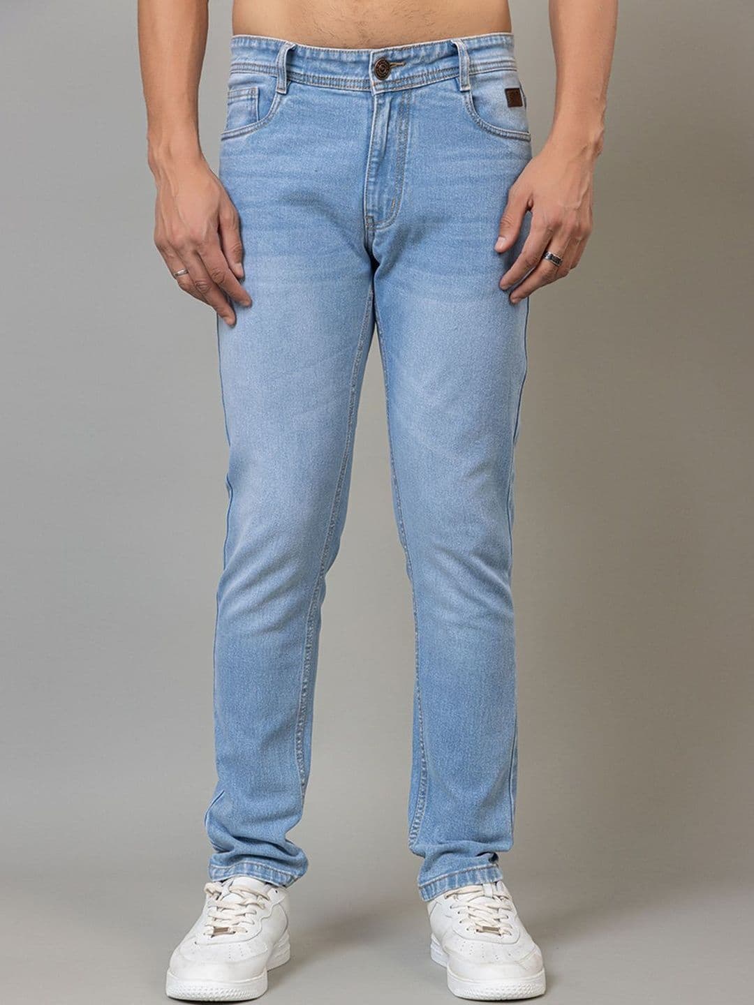 Club York Men Skinny Fit Mid-Rise Light Fade Jeans - view 1