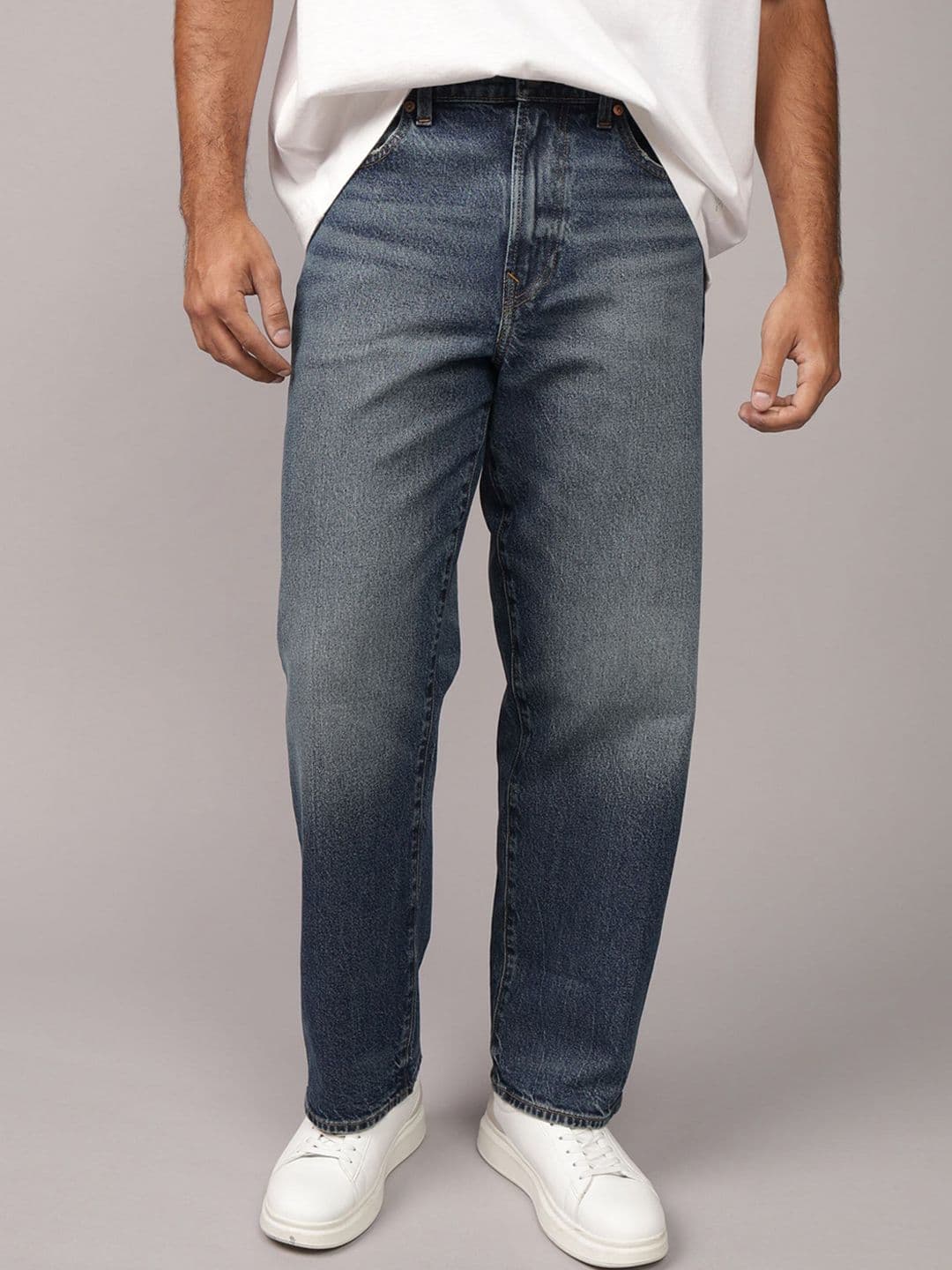 AMERICAN EAGLE OUTFITTERS American Eagle Men Blue EasyFlex Loose Fit Jeans - view 1