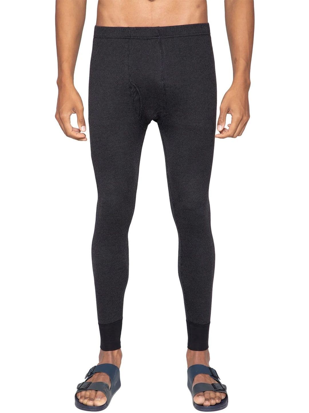 Sporto by Macho Striped Mid-Rise Thermal Bottoms - view 1