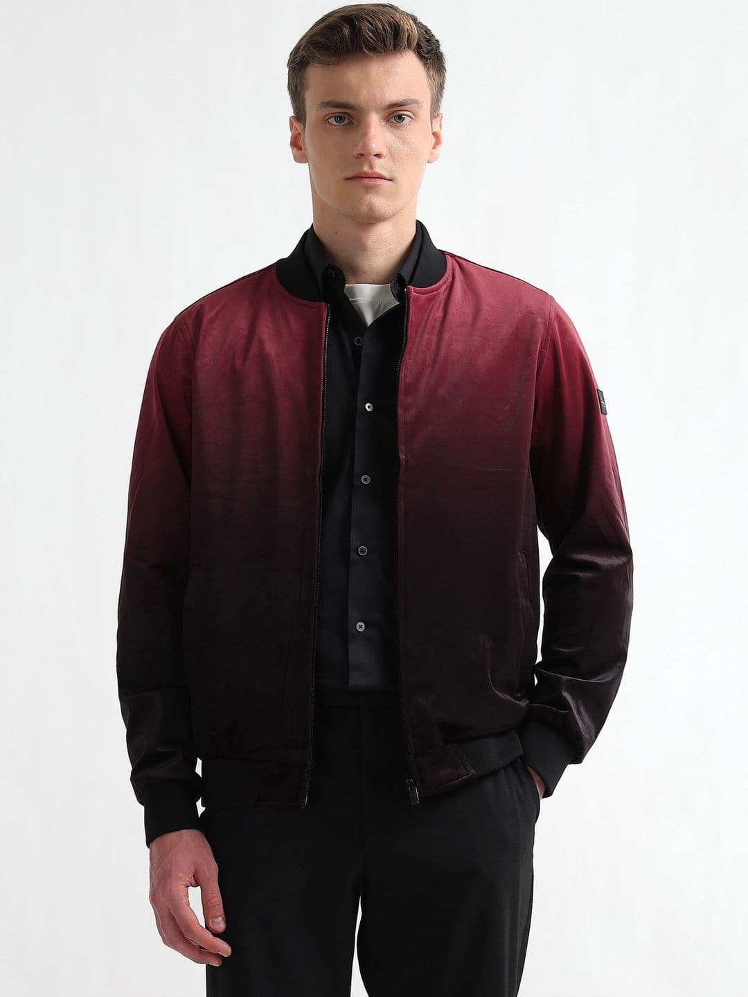 Arrow New York Men Colourblocked Bomber Jacket - view 1