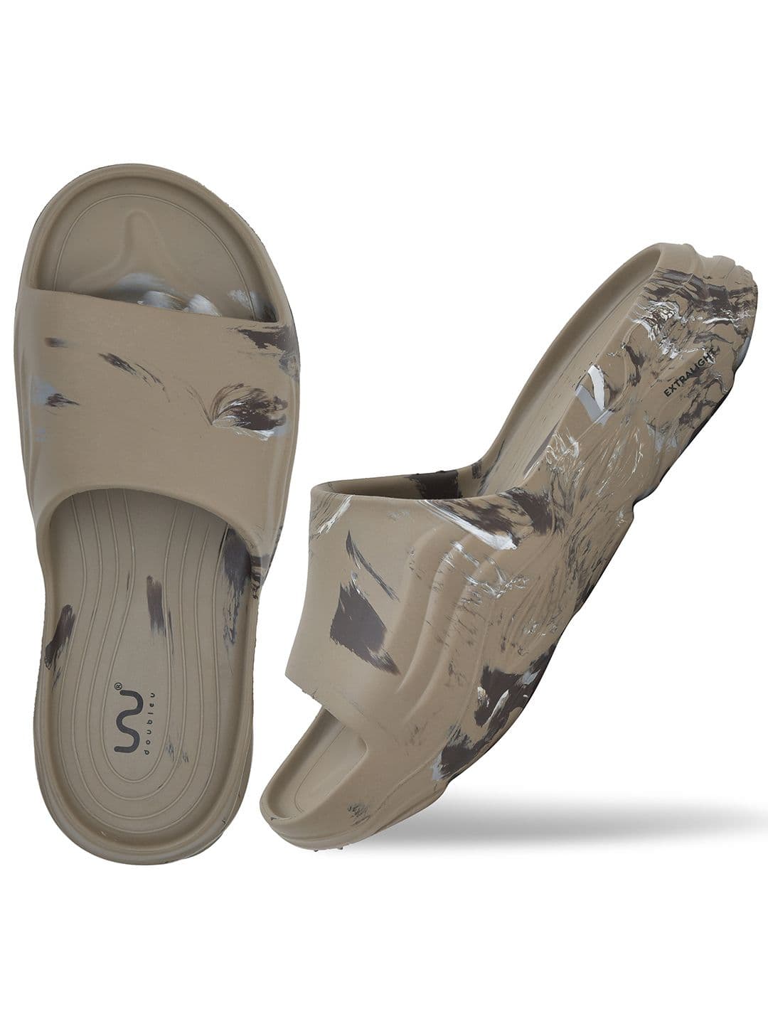 Doubleu Men Printed EVA Sliders - view 1