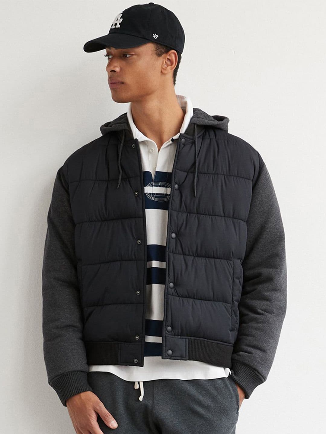 AMERICAN EAGLE OUTFITTERS Men Colourblocked Padded Jacket - view 1