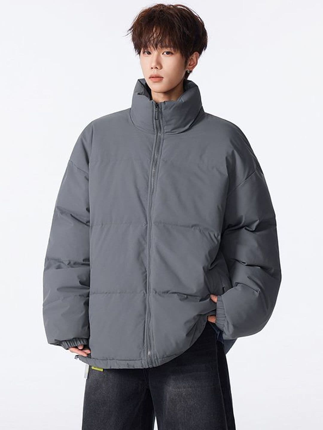 StyleCast x Revolte Mock Collar Long Sleeve Jacket - view 1
