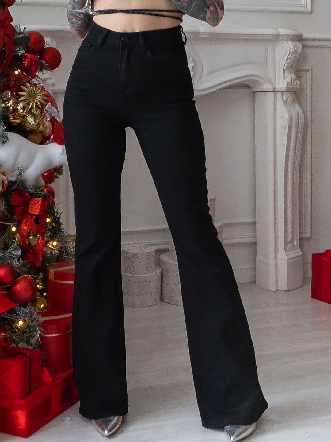 Aadvi Fashion Women Smart Flared High-Rise Jeans - view 1