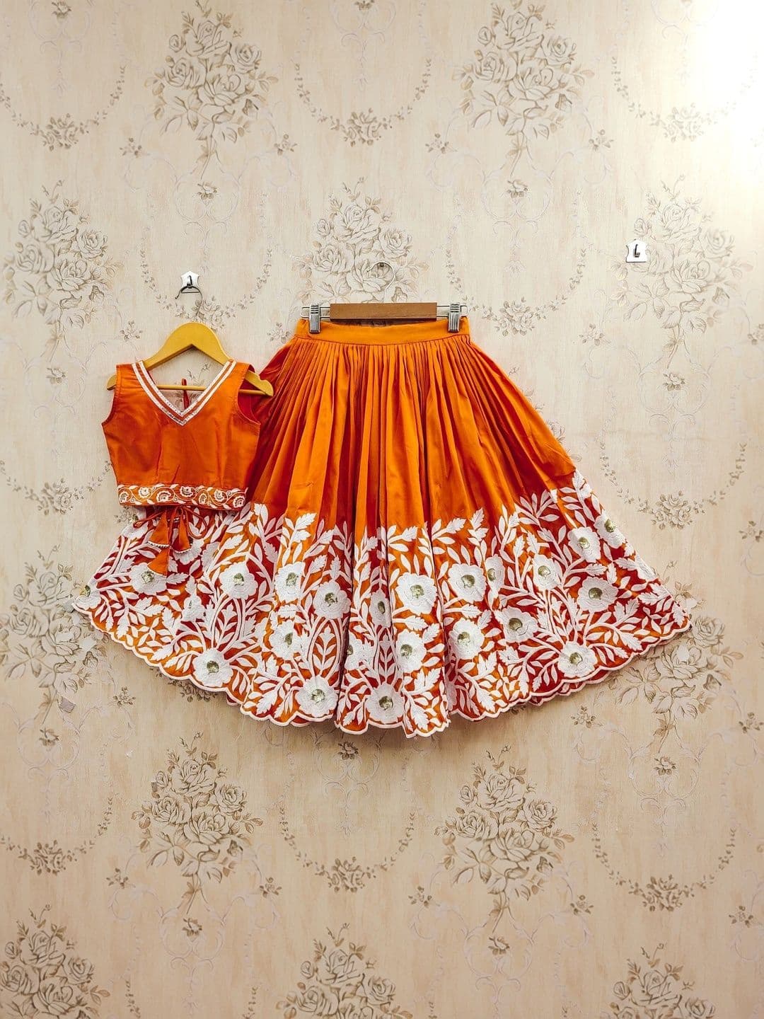 Helene Girls Embellished Sequinned Ready to Wear Lehenga & - view 1