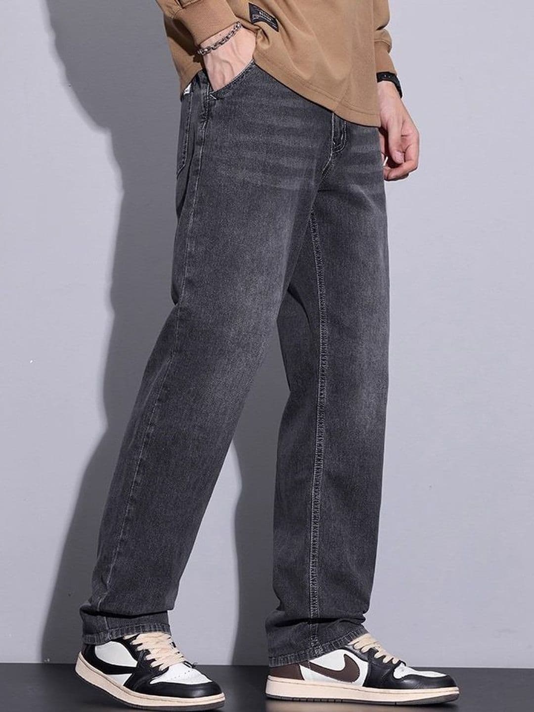 StyleCast x Revolte Men Regular Fit Mid-Rise Light Fade Jeans - view 1