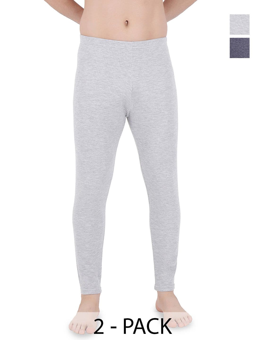 SELFCARE Pack Of 2 Mid Rise Regular Thermal Bottoms - view 1