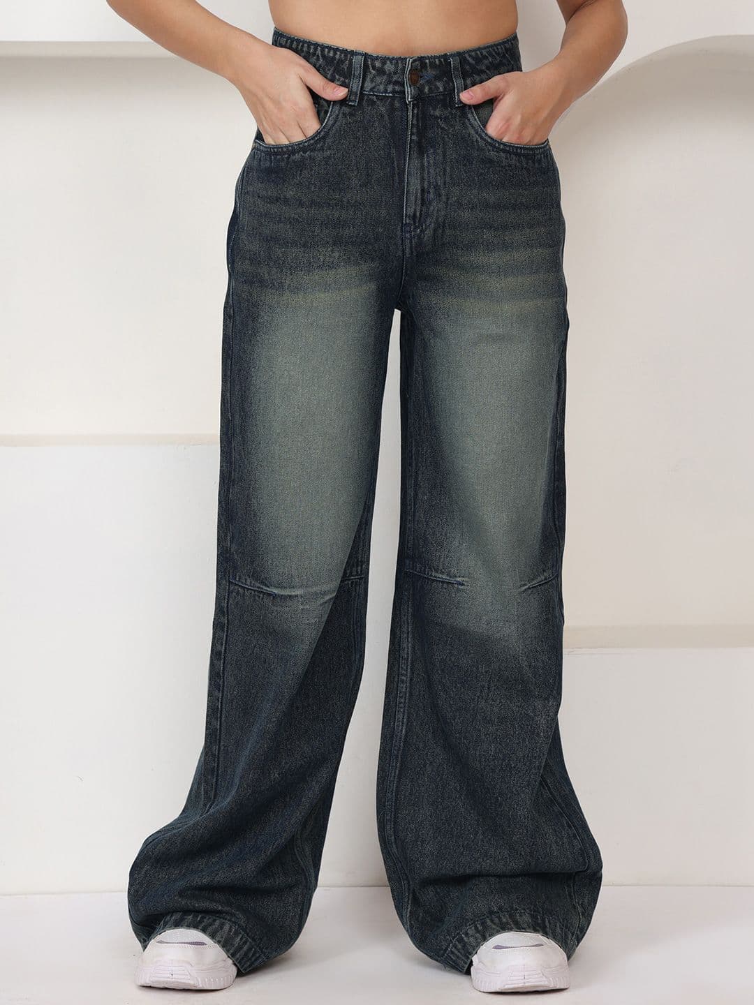 PUELLA Women Relaxed Fit High-Rise Heavy Fade Jeans - view 1
