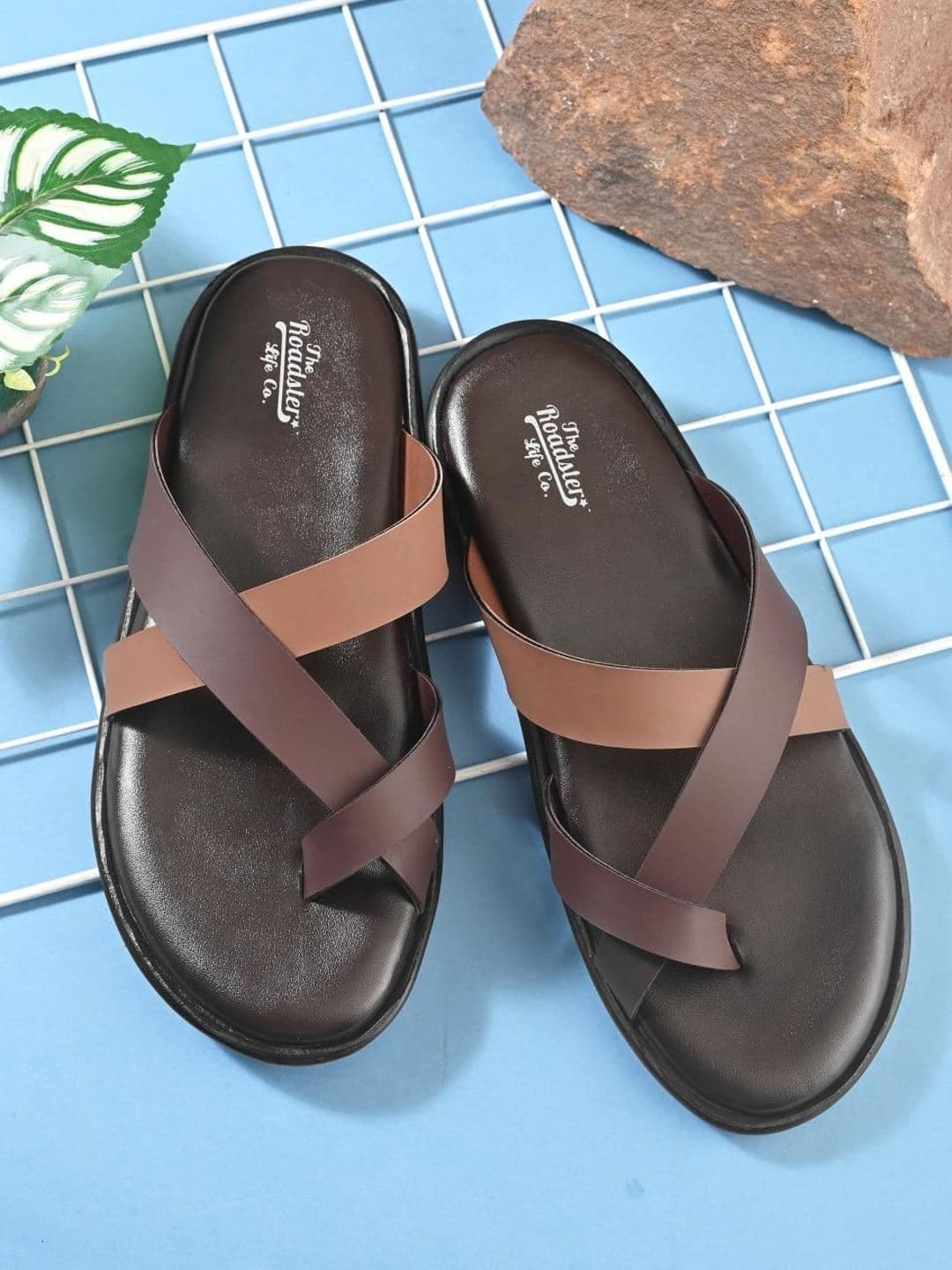 The Roadster Lifestyle Co. Men Criss-Cross Slip-On Comfort Sandals - view 1