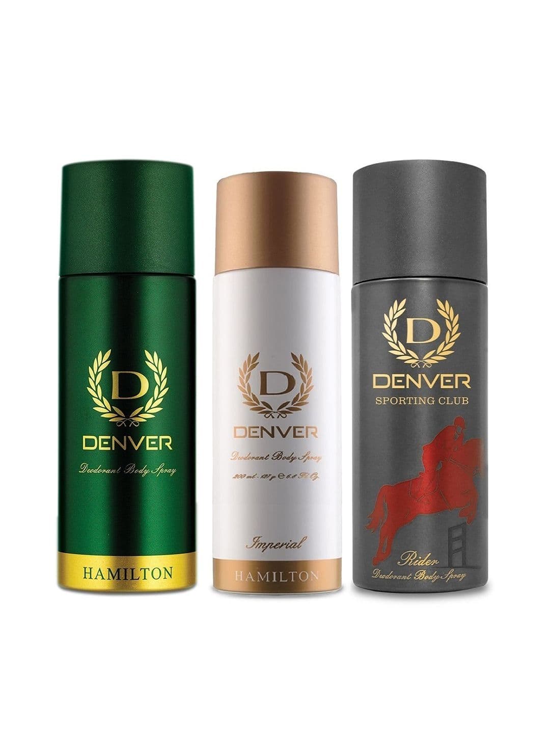 Denver Men Hamilton 180ml + Imperial 180ml + Rider 180ml Deodorants Spray - view 1