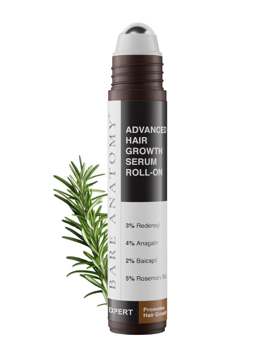 Bare Anatomy Advanced Hair Growth Serum Roll-On With Rosemary & Redensyl 25ml - view 1