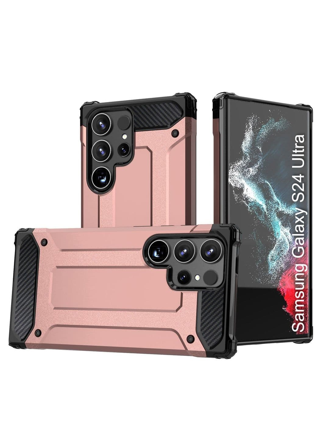 Luxury Kase Solid Printed Samsung Galaxy S24 Ultra 5G Back Case Mobile Accessories