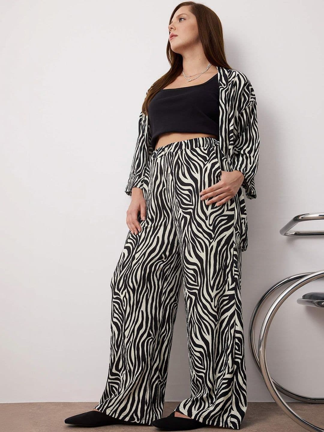 Trendyol Women Printed Shirt with Trousers - view 1