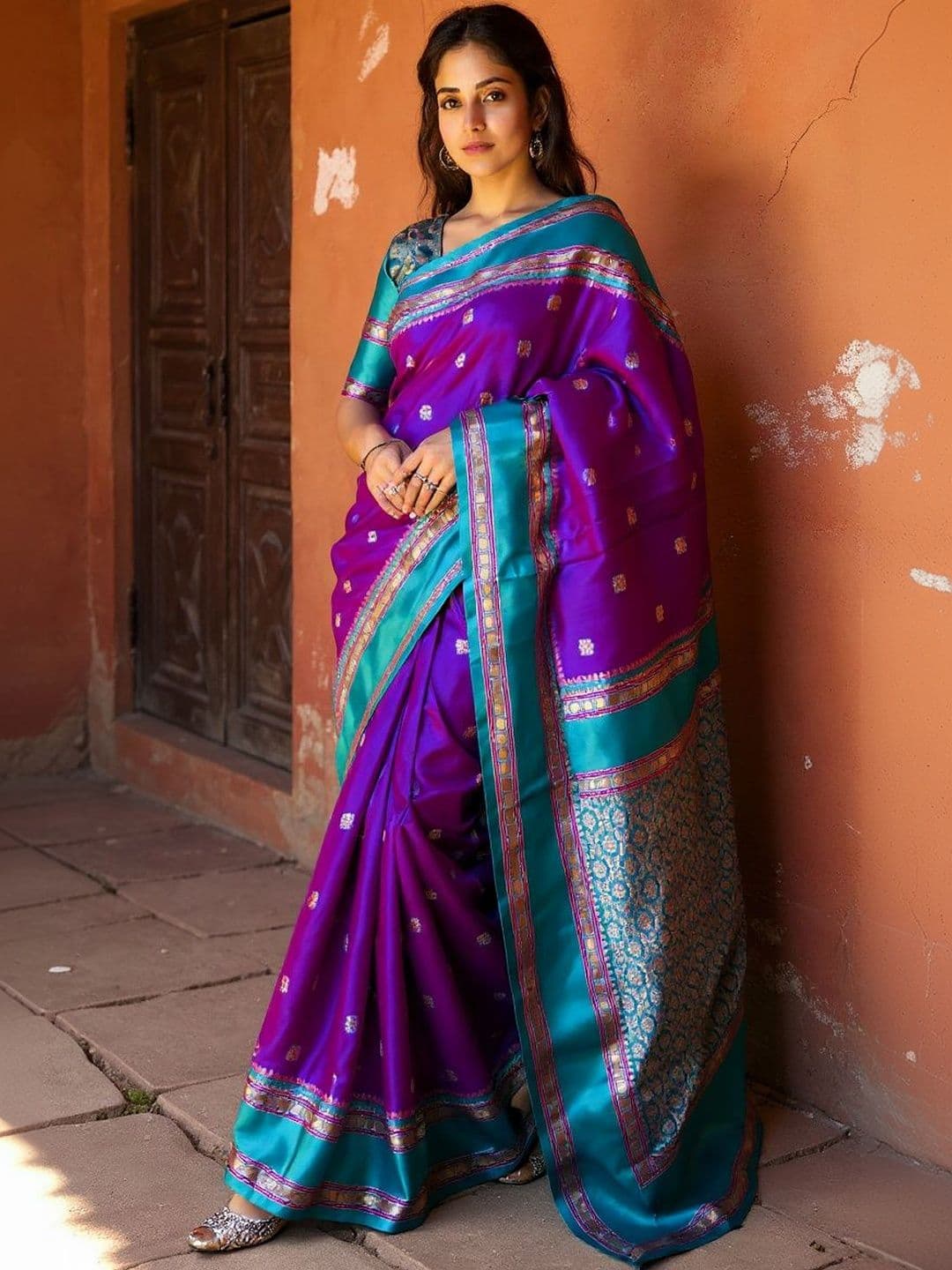 Moda Rapido Woven Design Zari Art Silk Saree - view 1