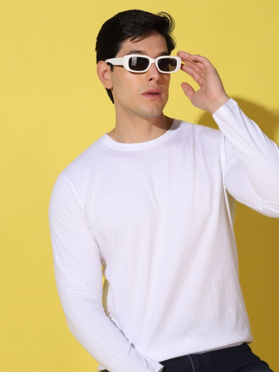 WOOSTRO Men Solid Round Neck Cotton Slim Fit T-shirt - view 1