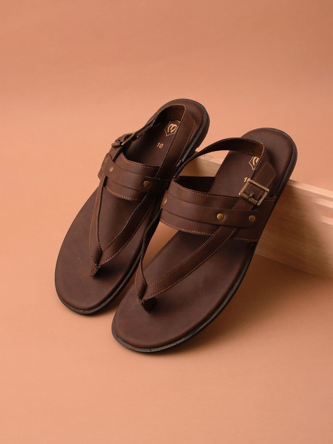 Manyavar Men Self Design Ethnic Sandals - view 1