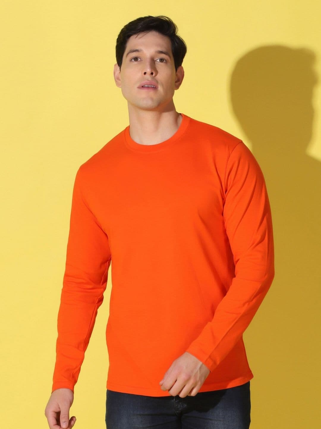 WOOSTRO Men Solid Round Neck Cotton Slim Fit T-shirt - view 1