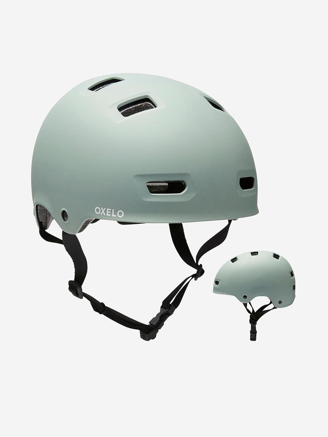 Decathlon Btwin - Unisex Khaki MF500 Adjustable Skating Helmet