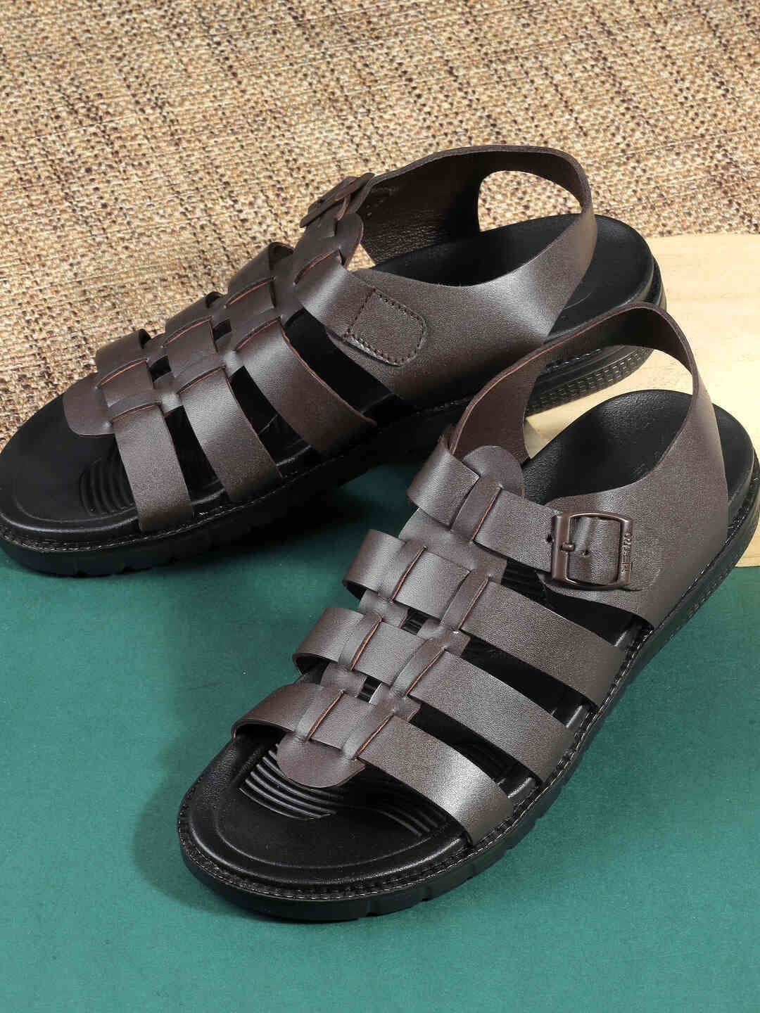 Metro Men Leather Shoe-Style Sandals - view 1