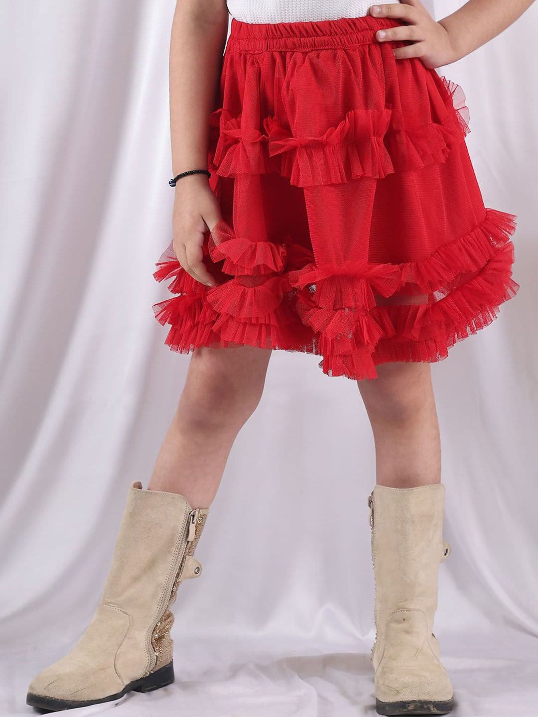 NEUDIS Girls Layered Tulle Tutu Knee Length Skirt - view 1
