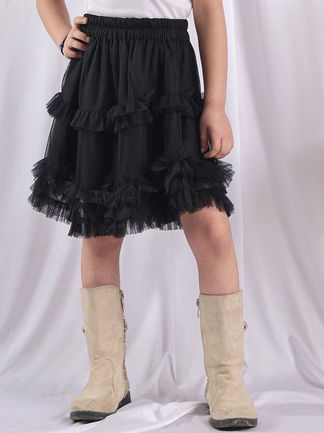 NEUDIS Tiered Knee Length Skirt - view 1