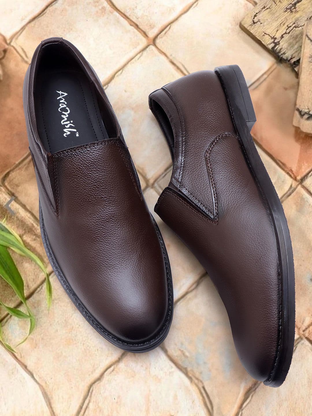 ARAMISH Men Leather Formal Slip On Shoes - view 1