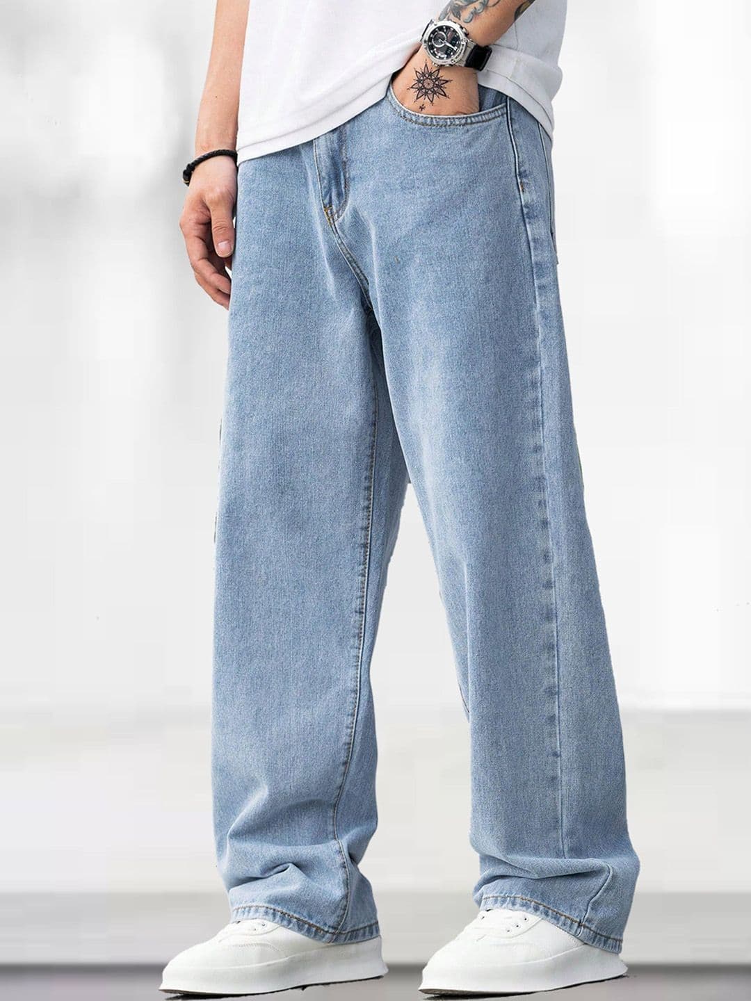 Podge Men Baggy Mid-Rise Cotton Jeans - view 1