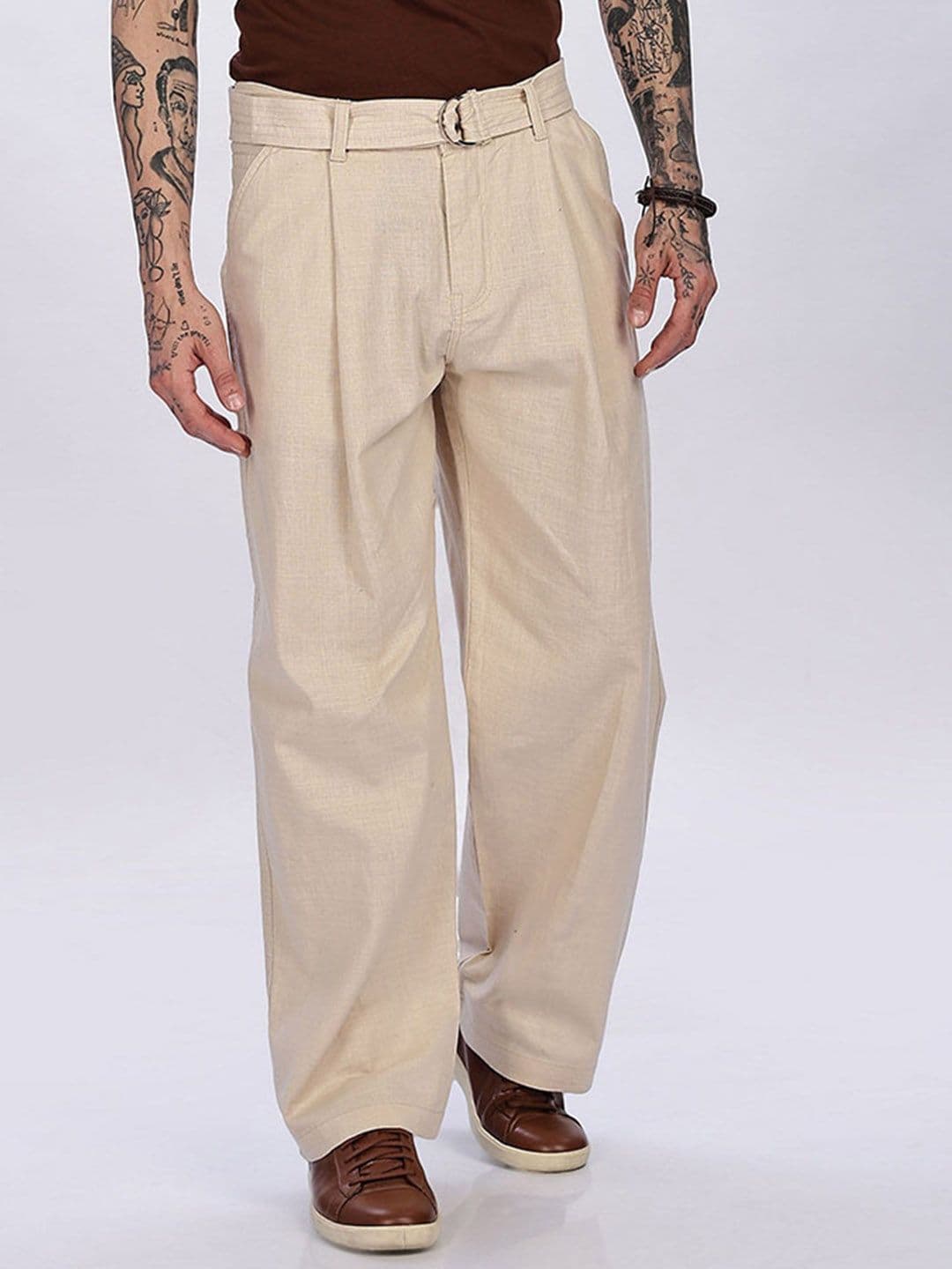 BEVDAAS Men Tapered Fit High-Rise Cotton Jeans - view 1