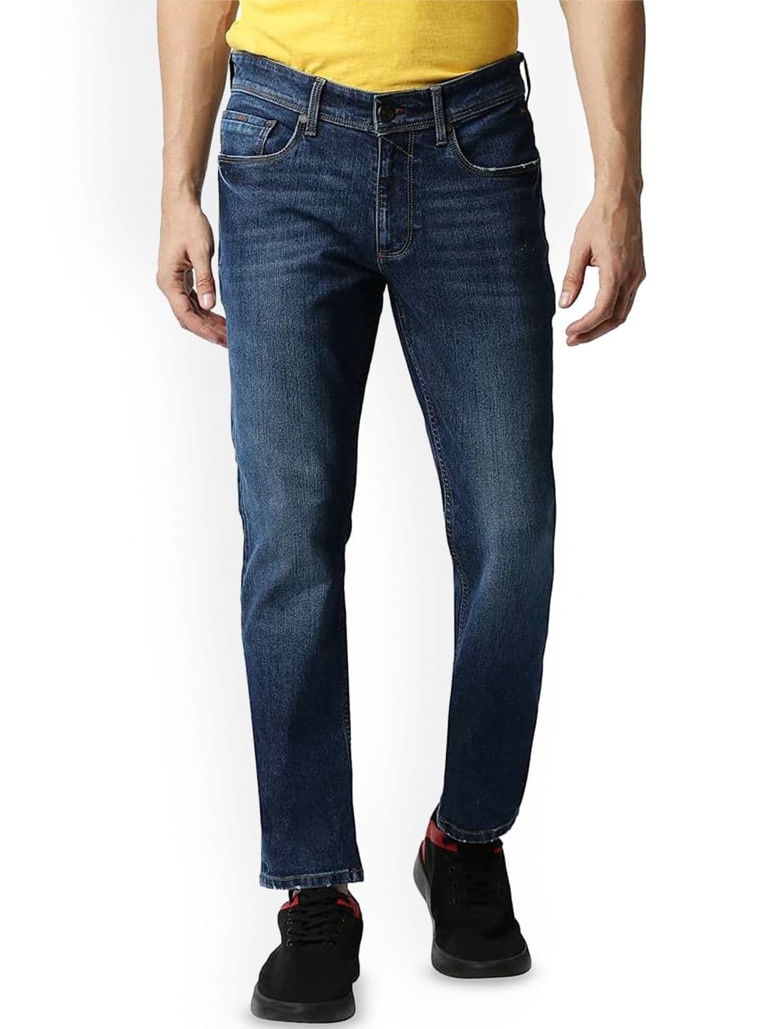 Basics Men Jean Regular Fit Low-Rise Light Fade Stretchable Jeans - view 1