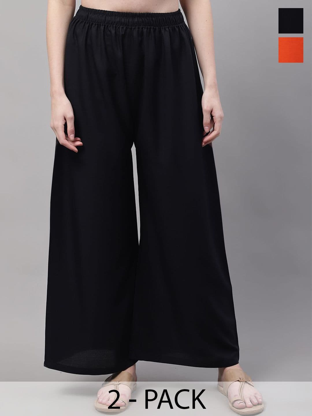 Valles365 by S.C. Women 2 Flared Palazzos - view 1