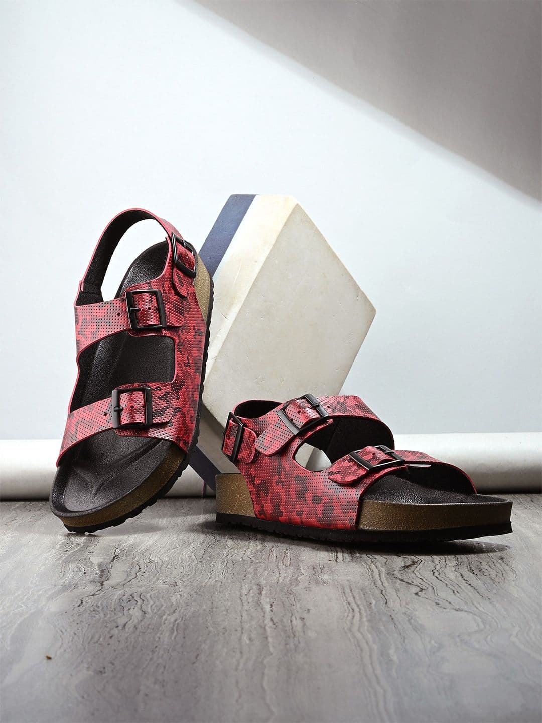 The Roadster Lifestyle Co Men Printed Comfort Sandals - view 1
