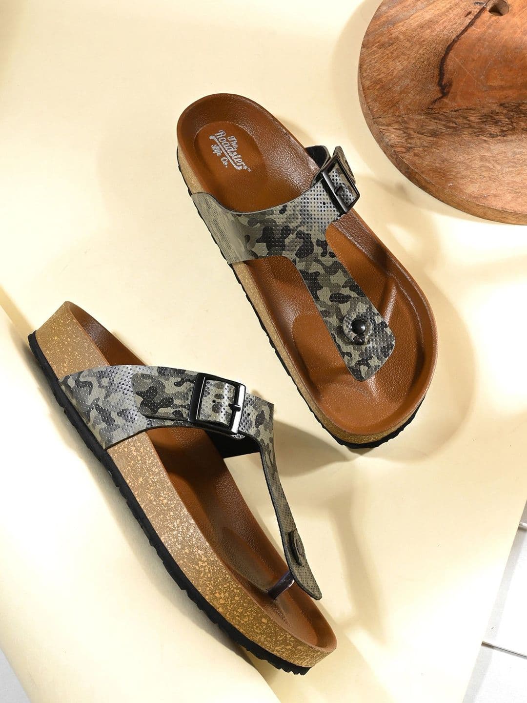 The Roadster Lifestyle Co Men Textured Dual-Strap Comfort Sandals - view 1