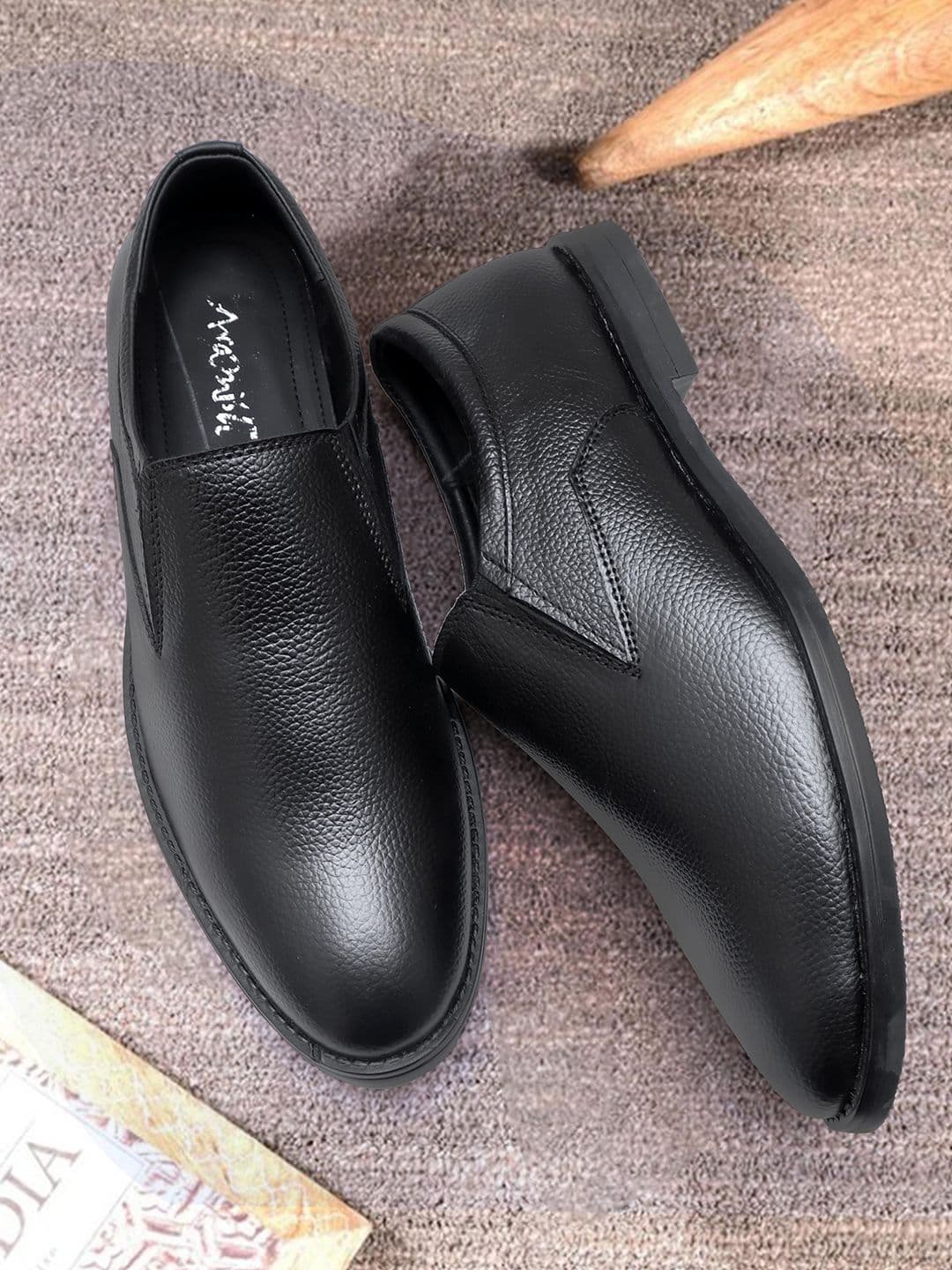 ARAMISH Men Leather Formal Slip-On Shoes - view 1
