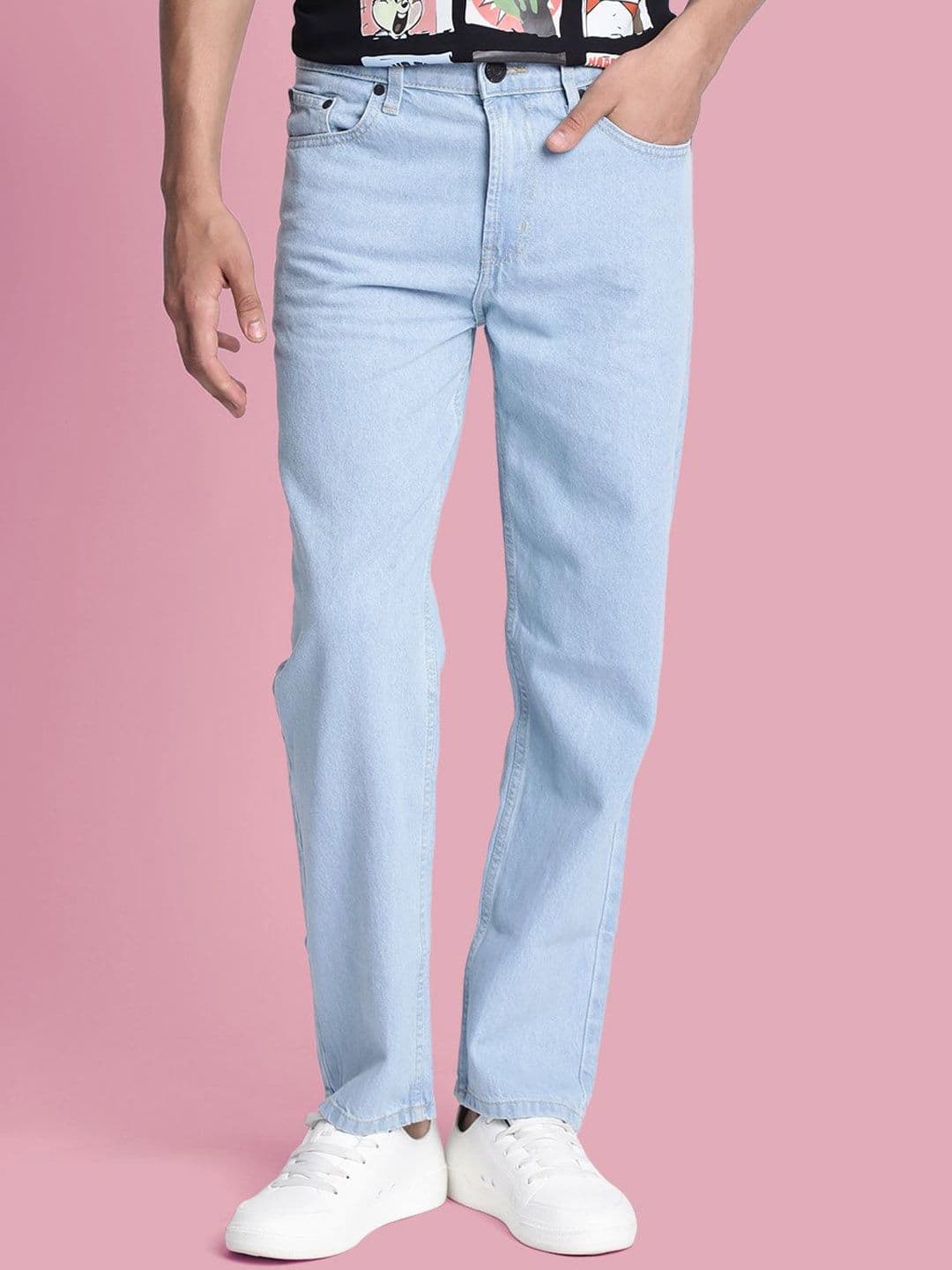 Bene Kleed Men Relaxed Fit Slash Knee Jeans - view 1
