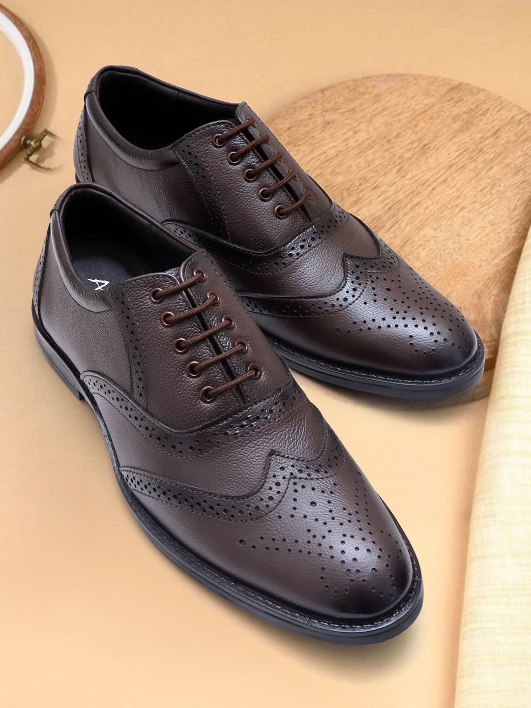 ARAMISH Men Leather Formal Brogues - view 1