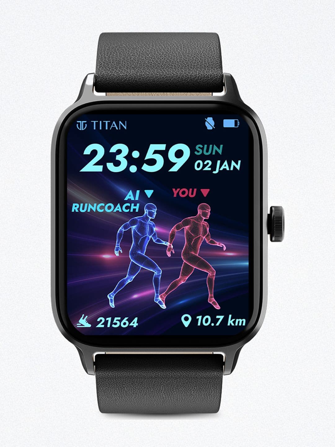 Titan Traveller India's First FITVERSE Advanced In-Built GPS Running Courses Smartwatch