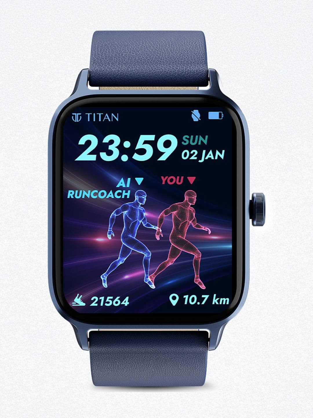 Titan Traveller India's First FITVERSE Advanced In-Built GPS Running Courses Smartwatch