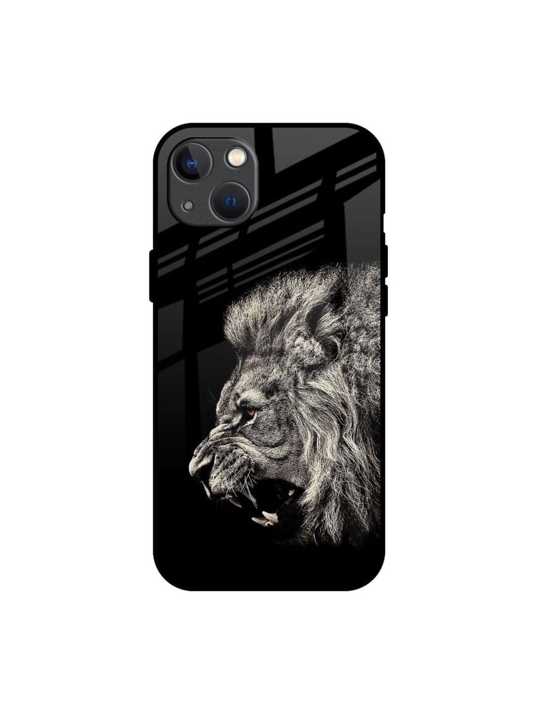 QRIOH Brave Lion Printed iPhone 13 Back Case