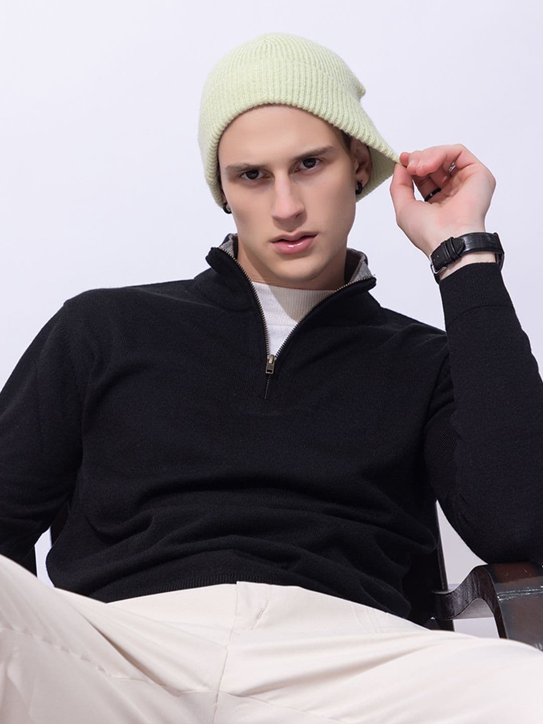 ARMISTO Men Ribbed Knitted Beanie - view 1