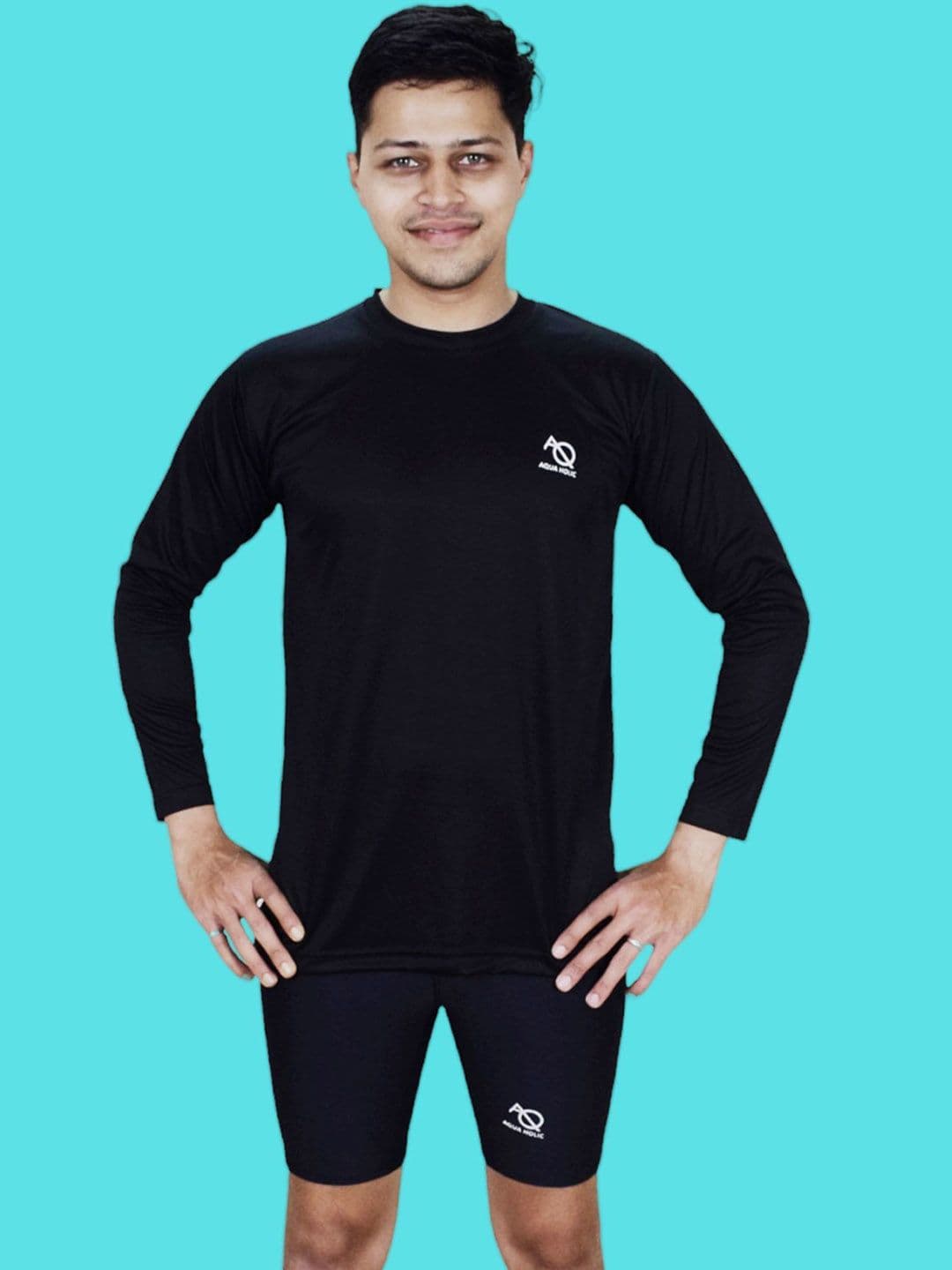 Aqua Holic Round Neck T-Shirt & Shorts Swimwear - view 1
