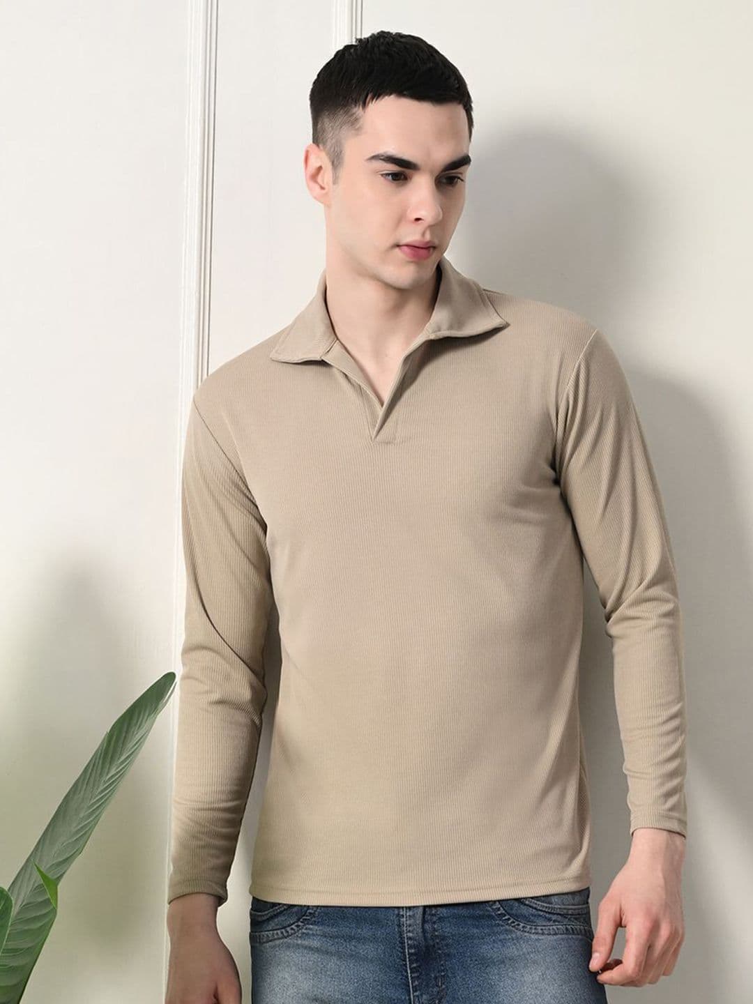 Moda Rapido Men Solid Polo Collar T-shirt - view 1