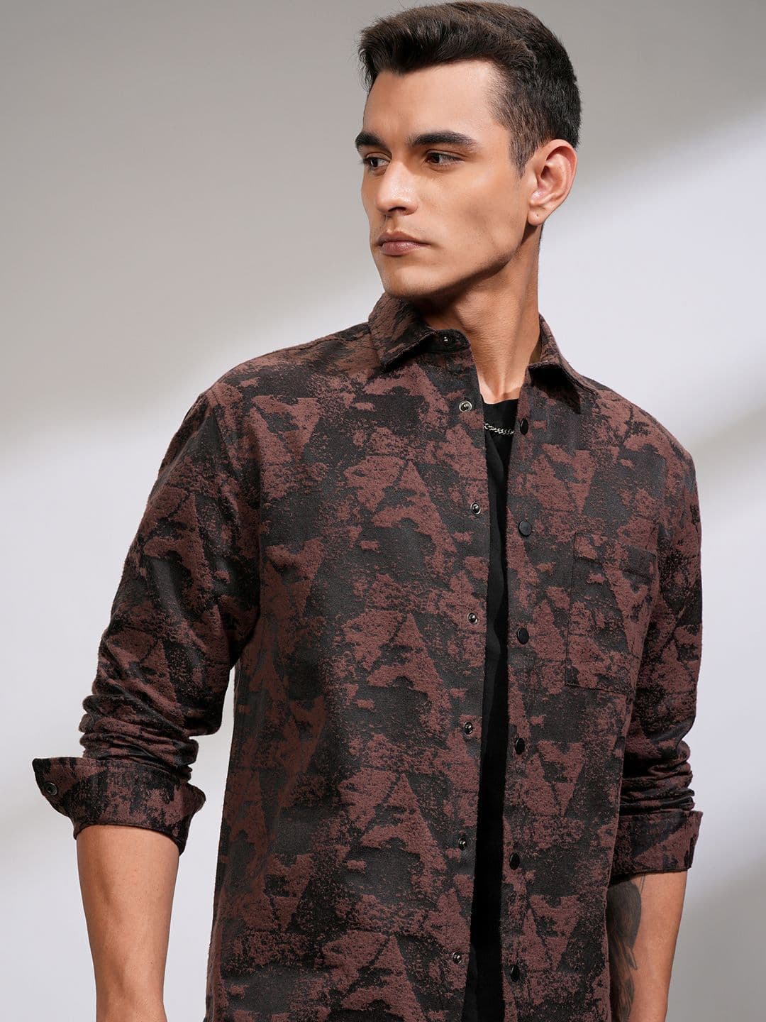 HIGHLANDER Men Opaque Printed Casual Regular Fit Shirt - view 1