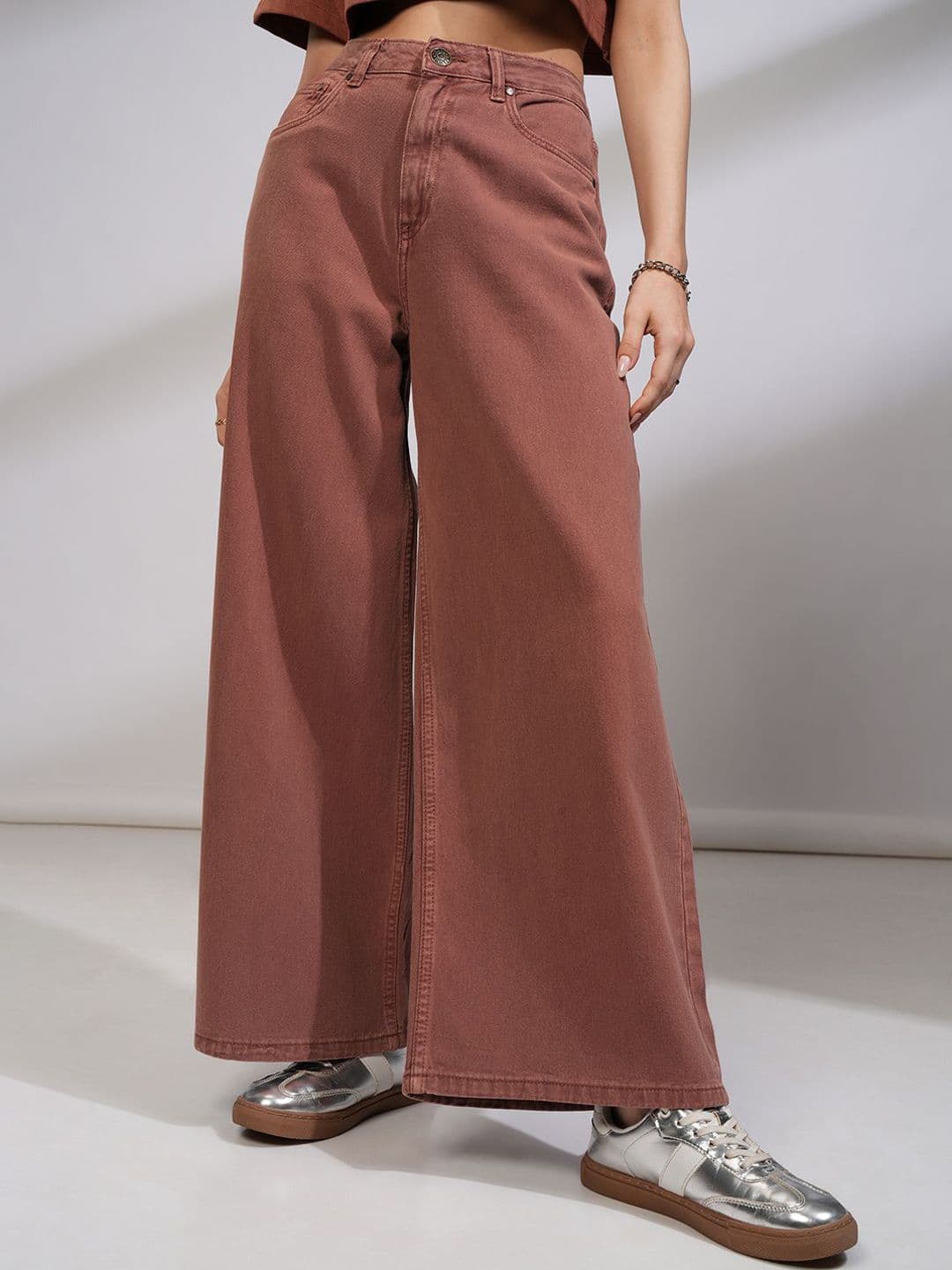 Street By Tokyo Talkies Tokyo Talkies Women High Waist Pure Cotton Flared Jeans - view 1