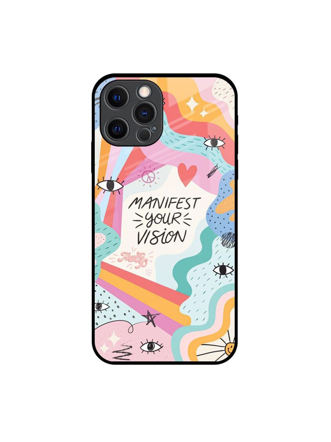 QRIOH Quirky Printed iPhone 12 Pro Back Case Mobile Accessories