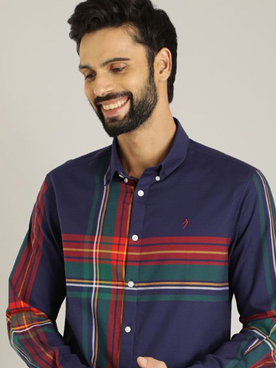 Indian Terrain Men Slim Fit Multi Stripes Opaque Striped Casual Shirt - view 1