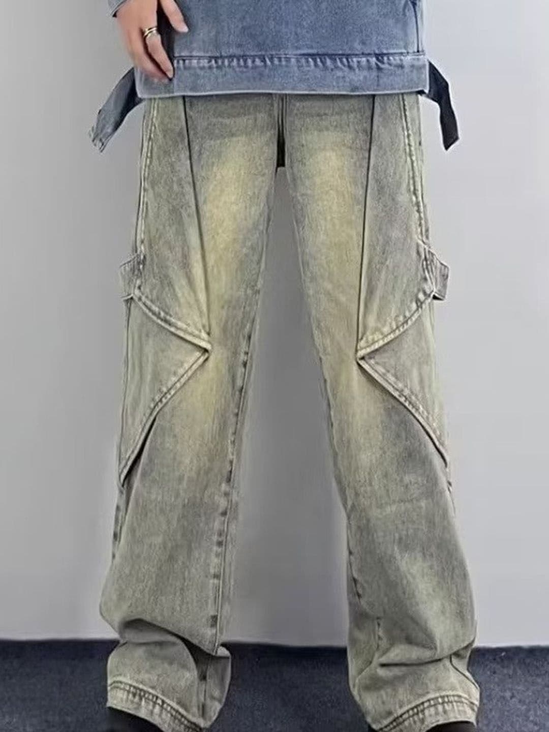 HERE&NOW Men Mid-Rise Heavy Fade Relaxed Fit Jeans - view 1